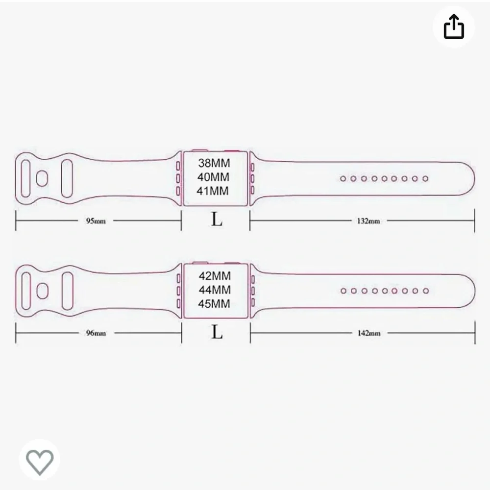 NWT Luxury Inspired Sport Apple Silicone Watchband - Picture 7 of 10